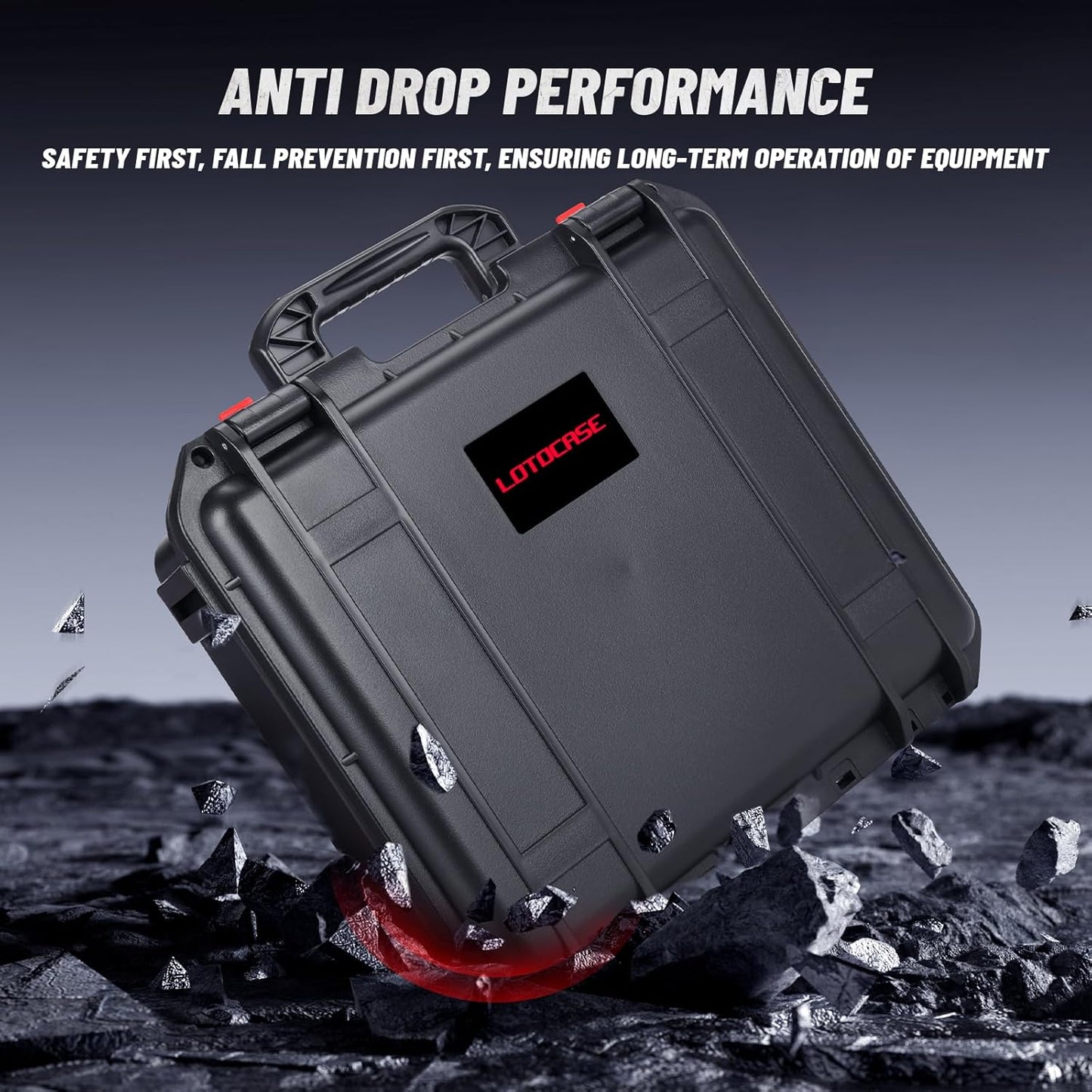 Case for Milwaukee M18 Impact and Torque Wrench - Waterproof Hard Tool Box for Milwaukee Set, Power Tool Combo Kit Bag for 18V 20V 2/1 3/4 3/8 Cordless Torque Wrenches/Battery (Case Only)