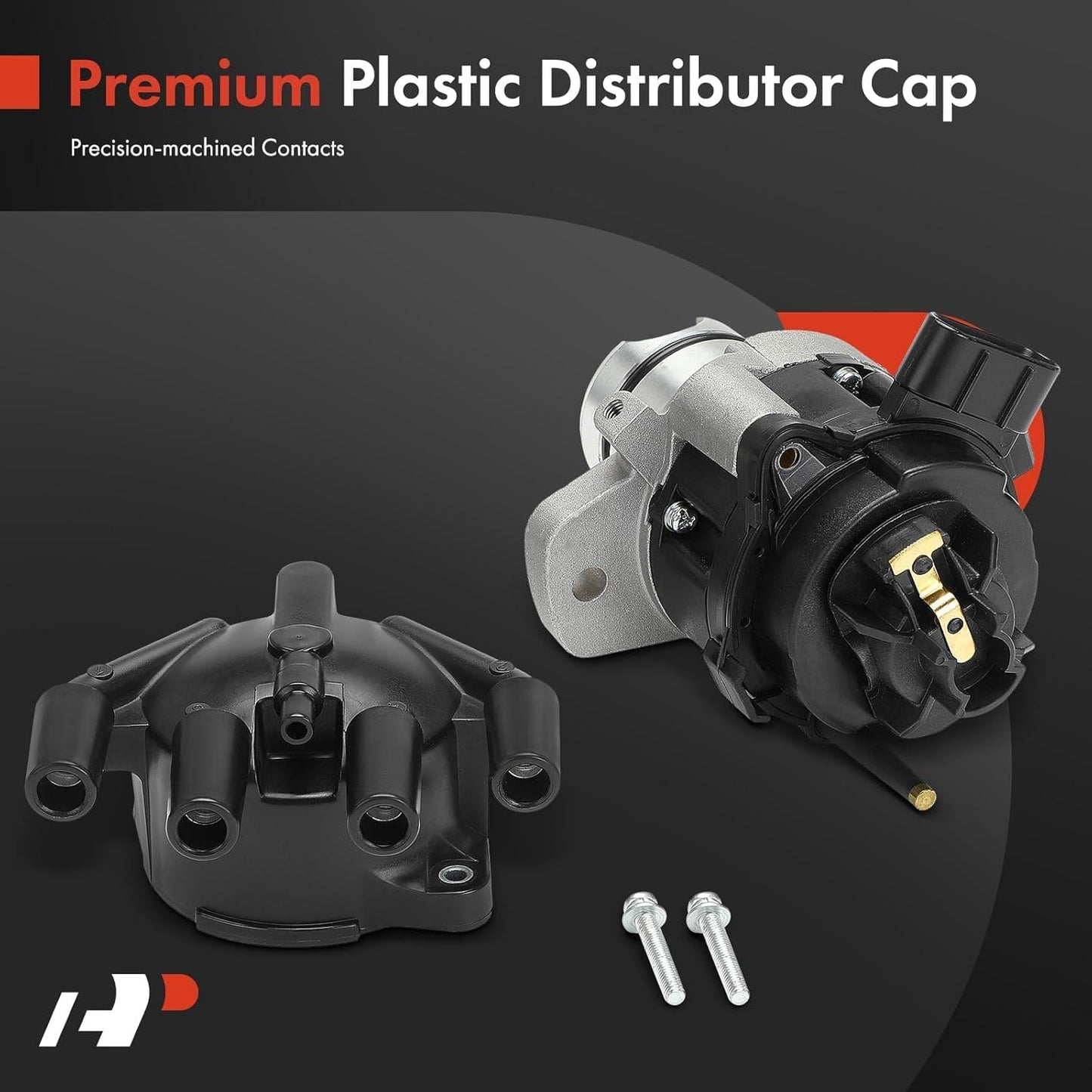 A-Premium Ignition Distributor with Cap and Rotor Compatible with Mitsubishi Galant 1996 1997 1998 2.4L