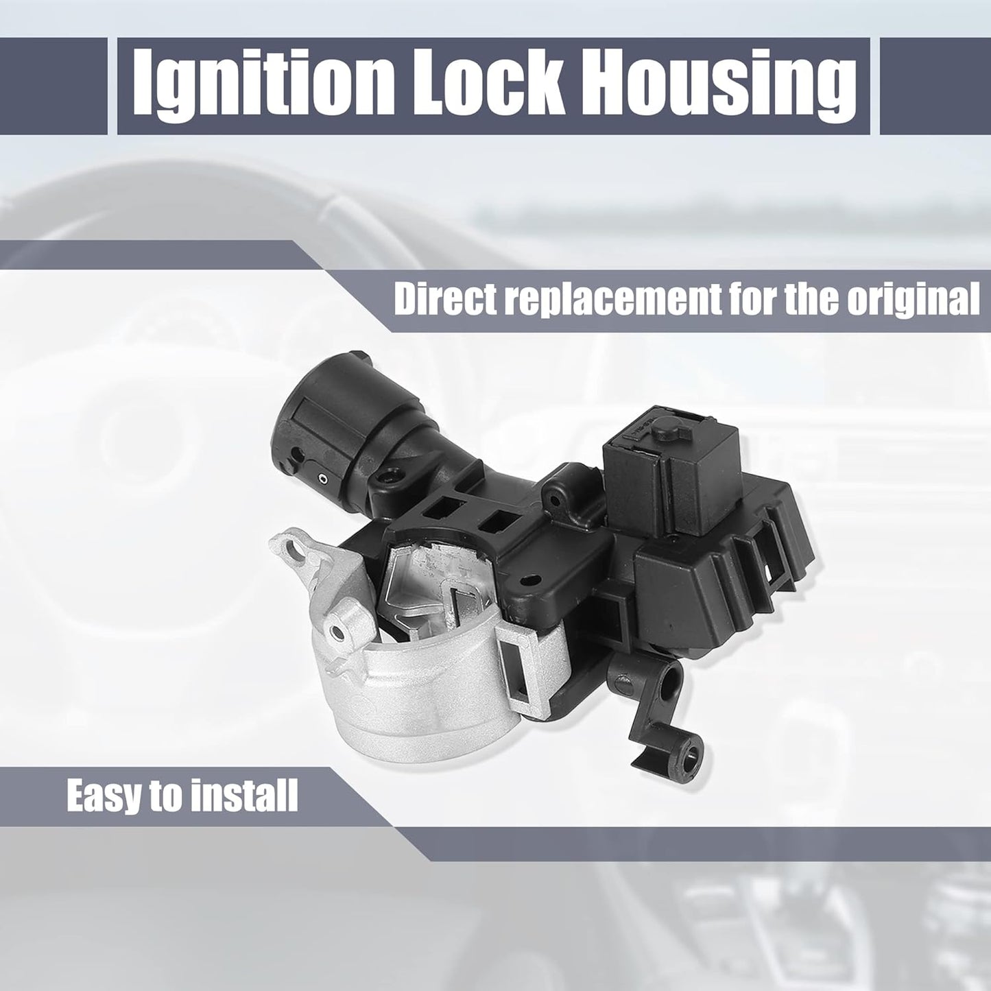 X AUTOHAUX 9L8Z-3511-A Ignition Lock Housing Flange Replacement for Ford Escape 2008-2010 for Focus 2008-2011 for Mercury Mariner 2008-2011 989-019
