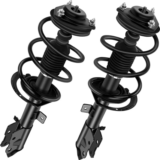 ASAPE 2PCS Front Complete Struts Assembly w/Coil Spring Fit for 2007-2017 for Jeep Compass Patriot 2007-2012 for Dodge Caliber Shock Absorber Assembly Replace OE 172367 172368