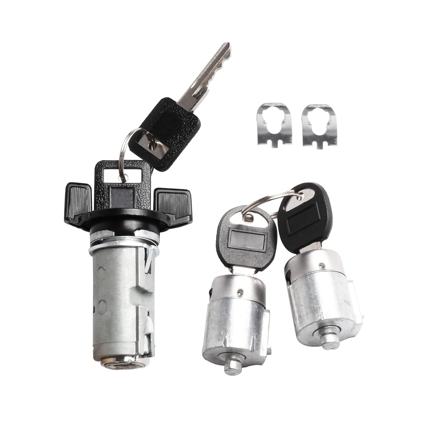 924-791 Ignition Switch Door Lock Cylinder Set with Keys Fit for Chevy GMC C1500/C2500/C3500 K1500/K2500/K3500 Pickup 1988-1994 Replace 12300443, D1414B, 701400, LC1430, LC1428