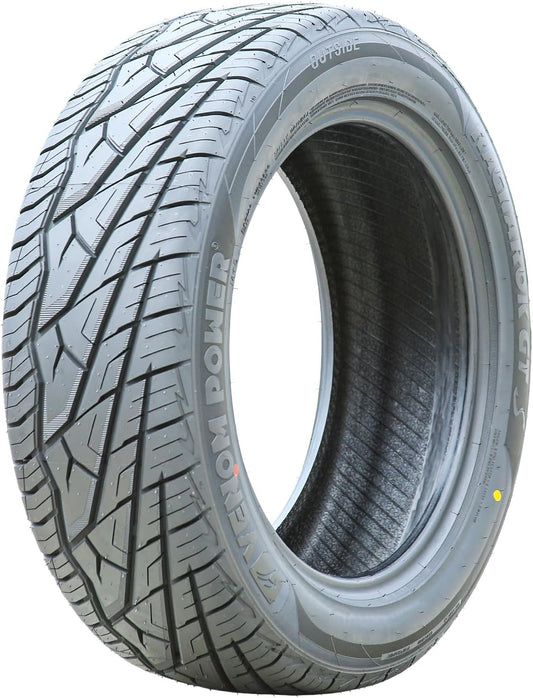 Venom Power Ragnarok GTS All-Season Highway Light Truck Radial Tire-33X12.50R20LT 33X12.50X20 33X12.50-20 119R Load Range F LRF 12-Ply BSW Black Side Wall