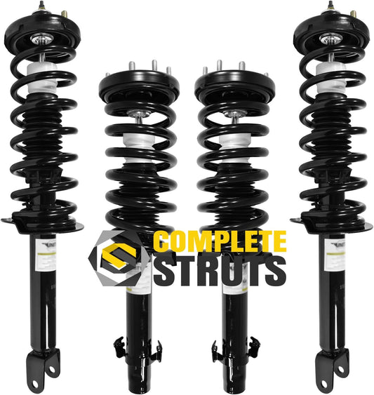 COMPLETESTRUTS - Front & Rear Complete Strut Assemblies with Coil Springs Replacement for 2008-2012 Honda Accord - Set of 4