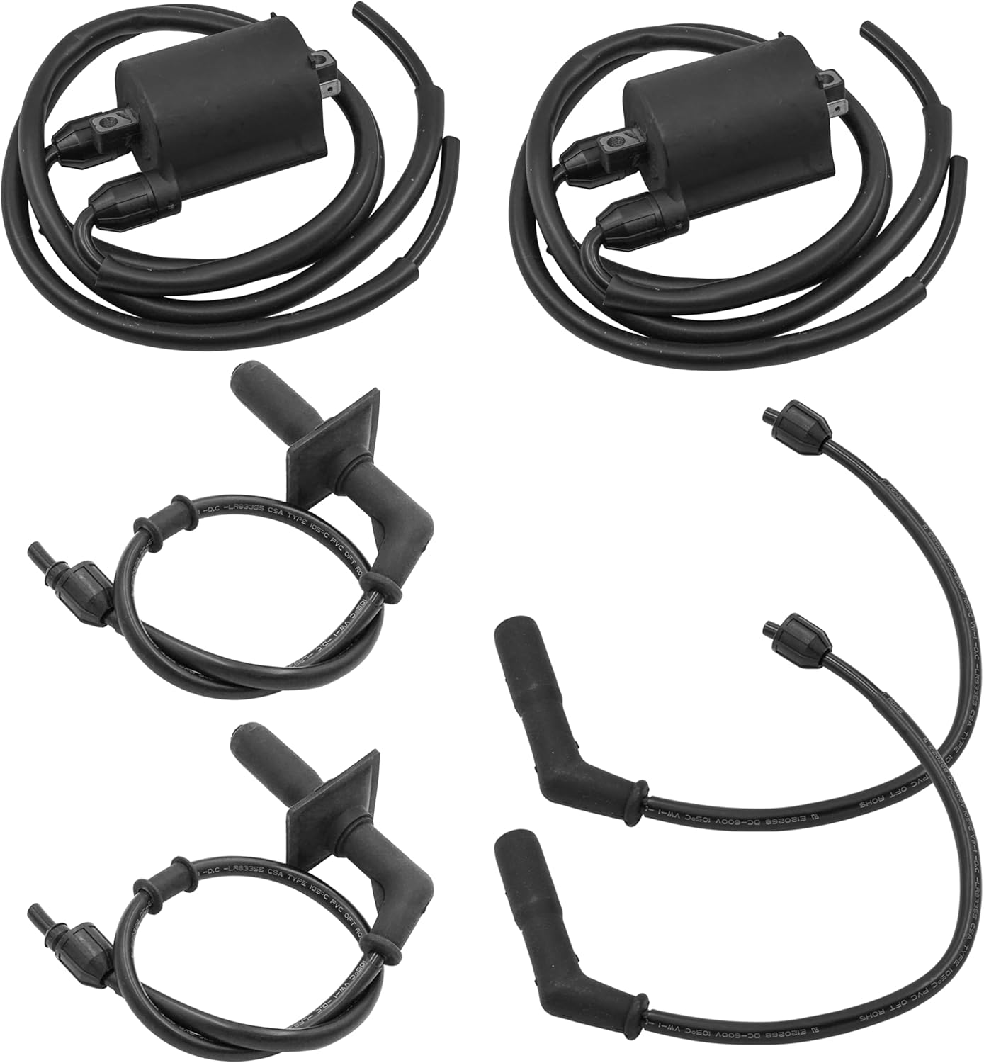 Caltric Ignition Coil and Cap Compatible with Honda Shadow Sabre 1100 VT1100 1995-2007 \/ Shadow Spirit 1100 VT1100 2001-2007\/30753-MM8-770