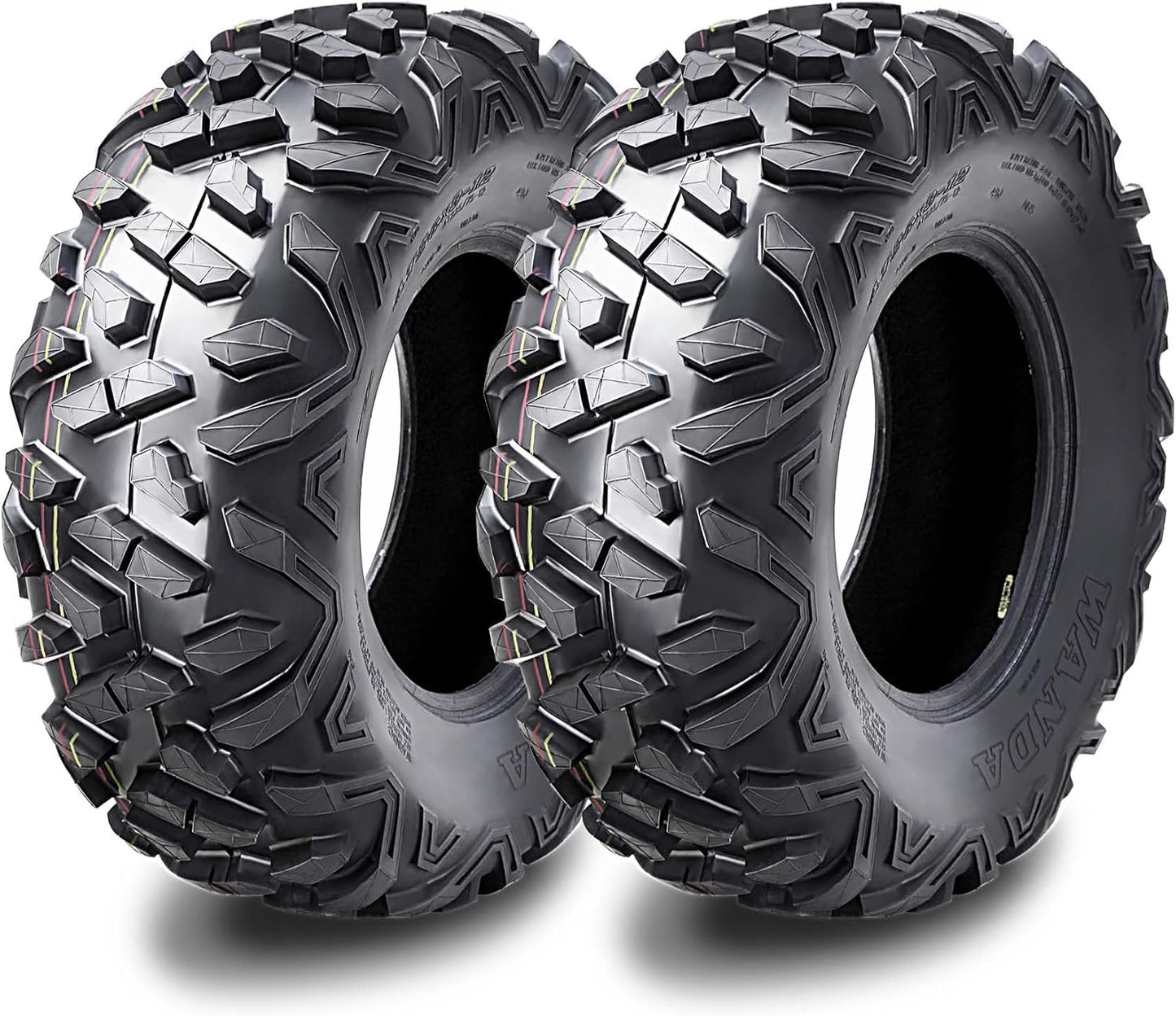 WANDA UTV ATV Tire 23x8-10 23x8x10 205/80-10 6-Ply Bighorn Style,Set 2, 10421