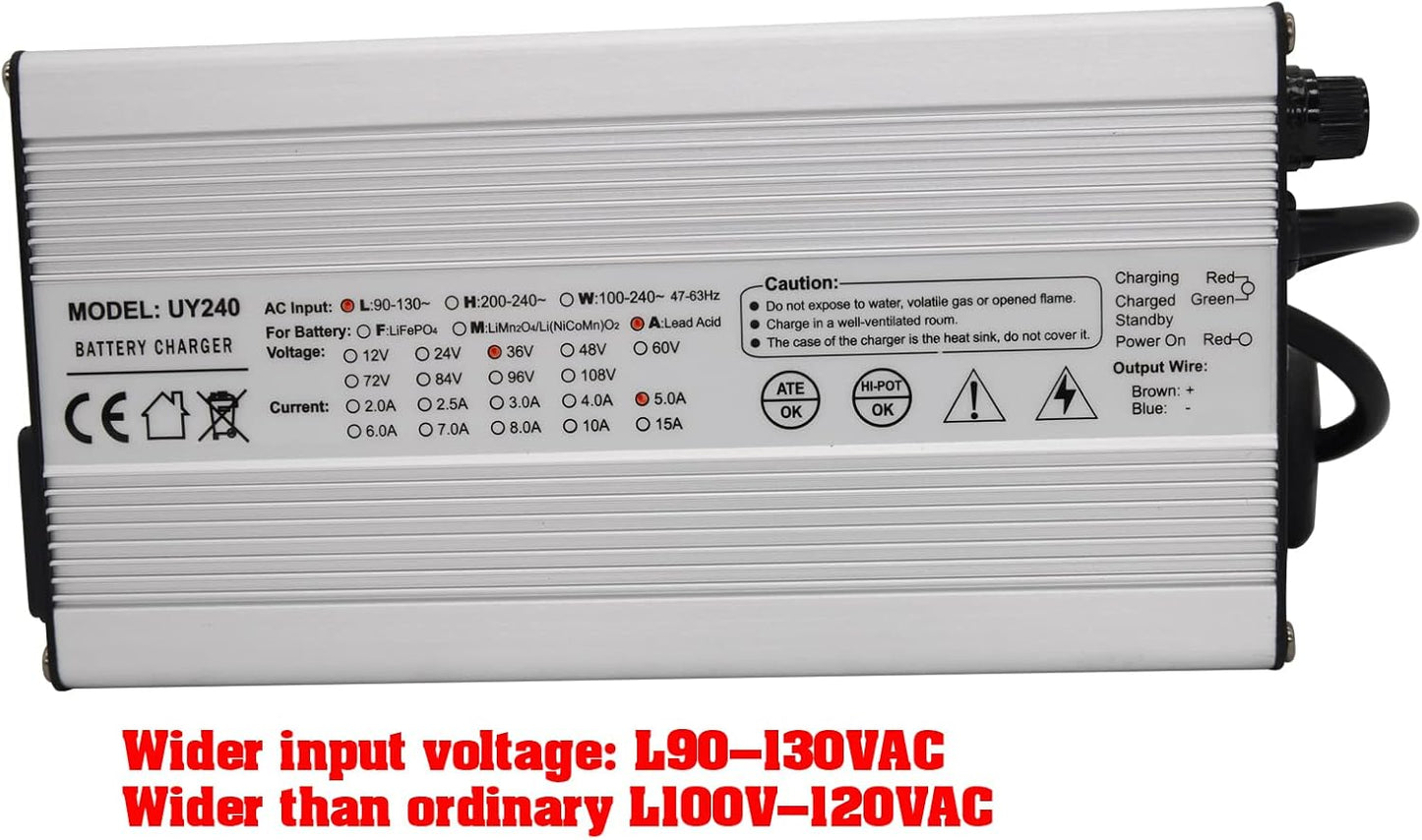 36 Volt Charger for Golf cart Battery Charger for Ez Go Club Car EZgo TXT(D Style Plug)