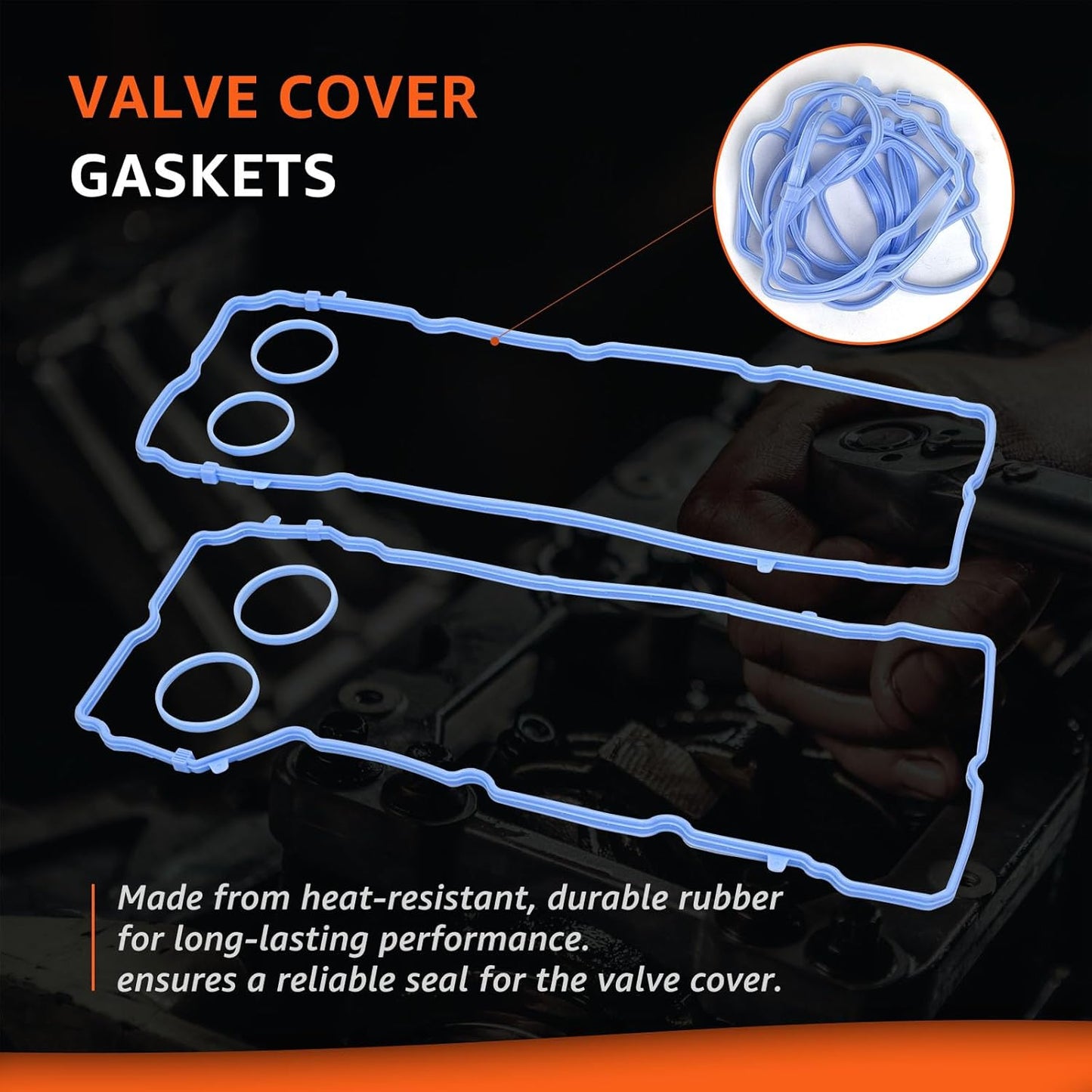3.6L Valve Cover Intake Manifold Gasket Set Replacement for Jeep Dodge Chrysler 200 300 Wrangler Cherokee Challenger Charger Durango Journey Ram ProMaster 1500 2500 3.6 V6 2011-2022 5184596AE VS50805R