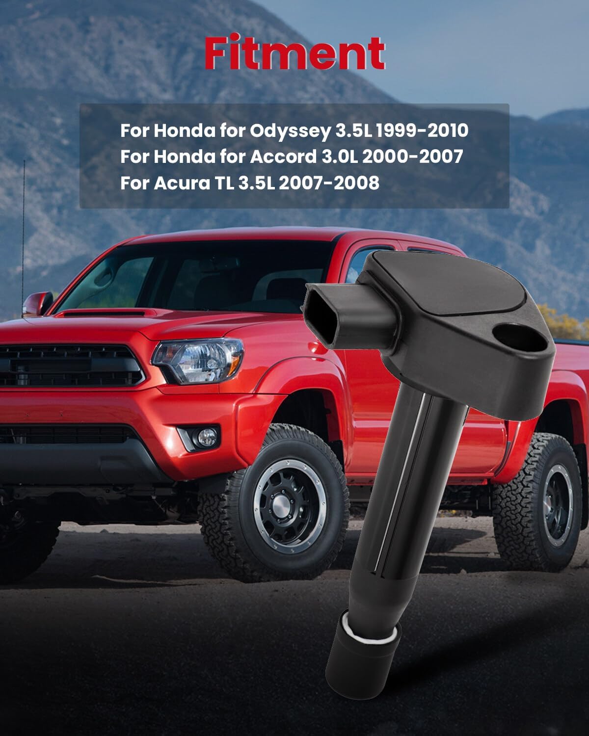 cciyu Pack of 6 Ignition Coils compatible for Honda for Accord Odyssey for Acura CL TL RL Vue 3.0L 3.2L 3.5L V6 C1221 UF242 UF-242 GN10168 C-511 C1462 90919-02247 1999-2010