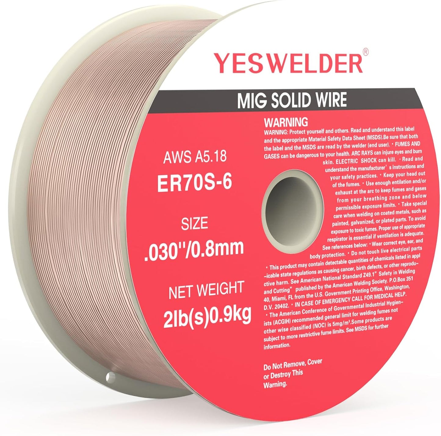 YESWELDER ER70S-6 Carbon Steel Mig Solid Wire .030-Inch10-Pound 2-Packs Welding Wire