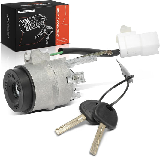 A-Premium Ignition Lock Cylinder with 2 keys Compatible with Kia Vehicles - Rio 2007-2011, Rio5 2007-2011