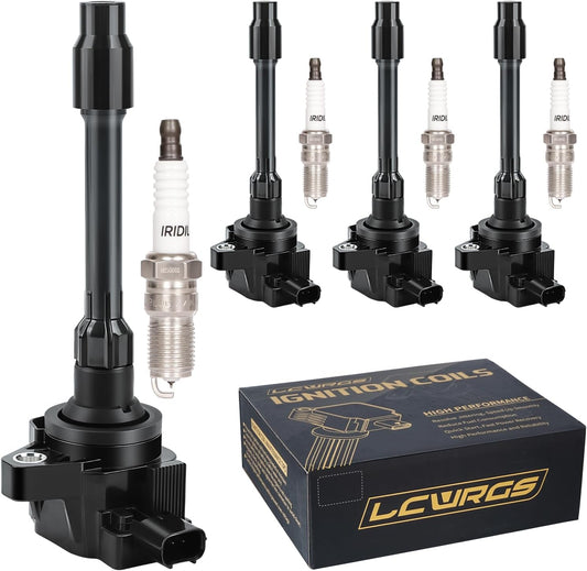 Set of 4 Ignition Coil Pack and Spark Plugs Fits for 1.5 2.0 L4 Honda Civic Accord CRV CR-V Acura TLX RDX 2016 2017 2018 2019 2020 2021 Spark Plugs and Coils Replaces# UF781 3052059B013