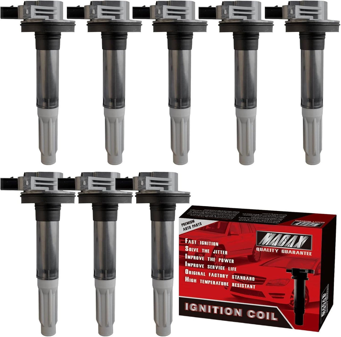 Set of 6 Ignition Coils Pack Compatible with 2007-2017 Nissan Infiniti Maxima Quest Pathfinder Murano Altima Q50 QX60 FX35 3.5L V6 UF550