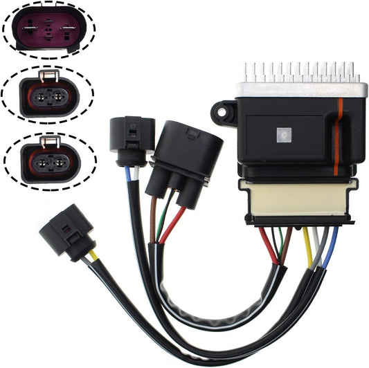 AUTOKAY Engine Cooling Fan Control Module for Audi A4 A5 A6 Q3 Q5 09-18Quattro allroad 8K0959501G