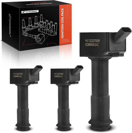 A-Premium Ignition Coil Packs of 3 Compatible with Ford Escape 2020-2021 L3 1.5L, Bronco Sport 2021 2023 L3 1.5L