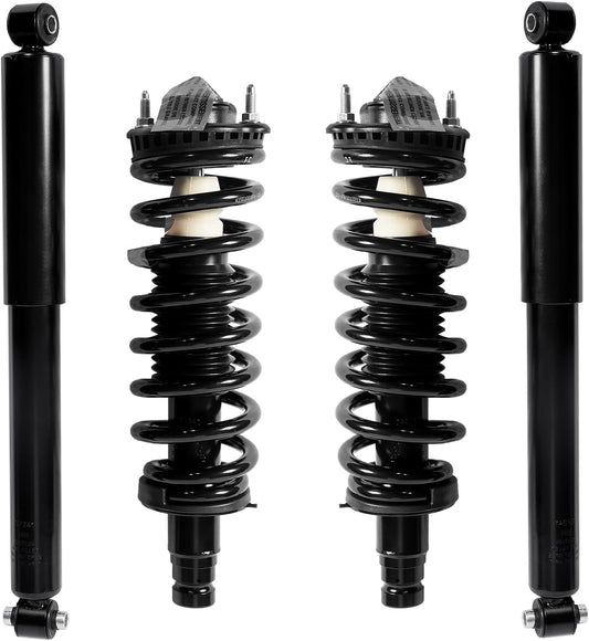 4PCS Front & Rear Strut Assembly Fits for Jeep Liberty 2002-2012, for Dodge Nitro 2007-2011 Shock Absorbers Replacement 171577L 171577R 437203