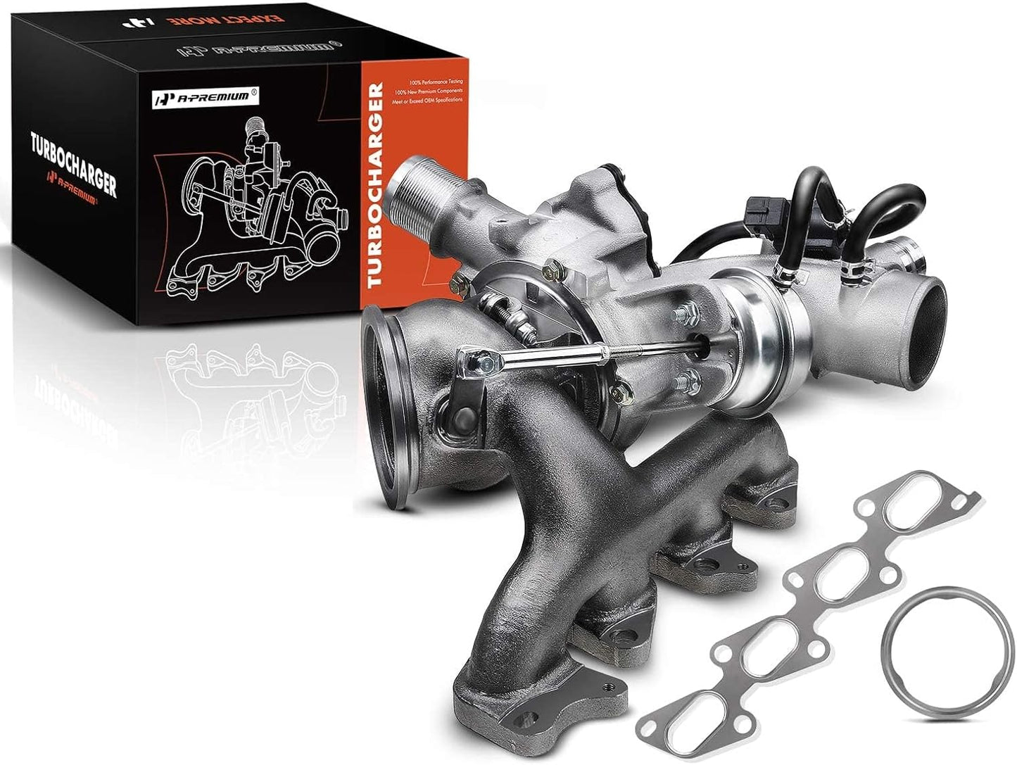 A-Premium Complete Turbo Turbocharger with Gasket Kit Compatible with Chevy Chevrolet Cruze 2011-2015 & Sonic 2012-2020 & Trax 2013-2021 & Buick Encore 2013-2021 1.4L Replace# 55565353