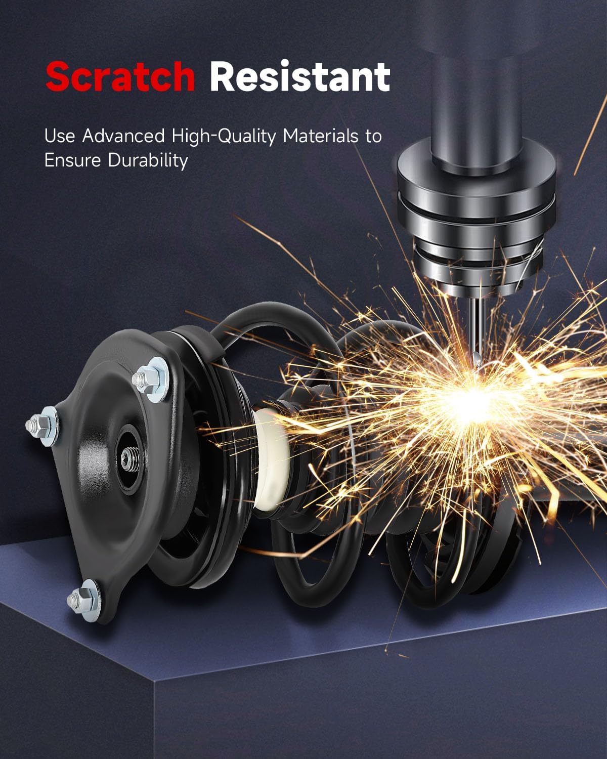 cciyu Front Complete Struts shock and Struts Fits for 2002 2003 2004 2005 2006 for for Mini Cooper 172266 172265 Quick Struts Assembly -2PCS