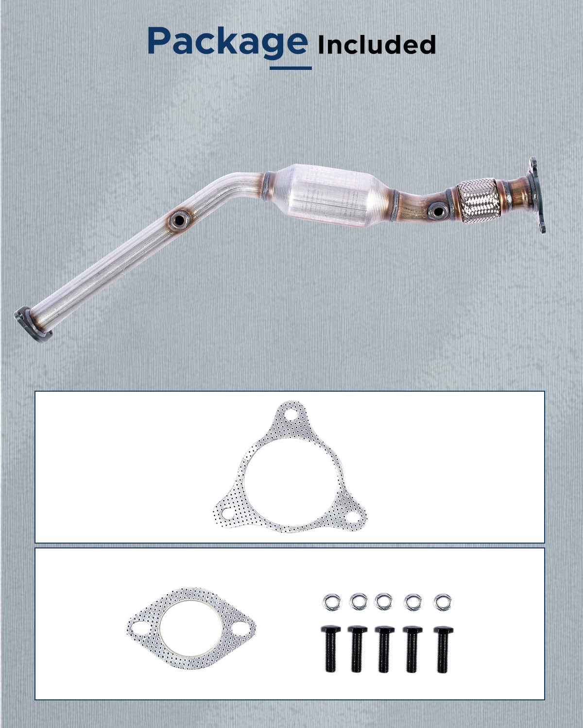 Catalytic Converter Stainless Steel Direct-Fit For 2005-2007 Chevy Cobalt/2006-2007 HHR/2007 Pontiac G5/2006 Pontiac Pursuit/2005-2007 Saturn Ion 2.2L (EPA Approved)