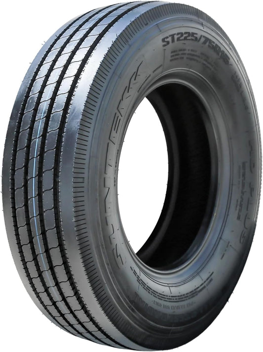 Suntek HD Plus Premium Trailer Radial Tire-ST225/75R15 225/75/15 225/75-15 124/121M Load Range G LRG 14-Ply BSW Black Side Wall