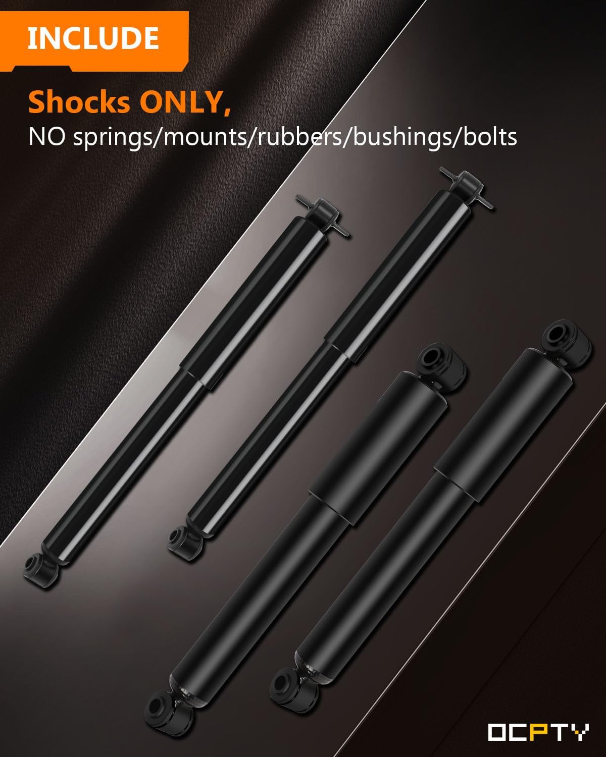 Shocks for Chevy (4WD),OCPTY Front Rear Shocks Absorbers Fit 1991-2004 for GMC Sonoma,1996 1997 1998 1999 2000 for Isuzu Hombre,1983-2005 for Chevy Blazer 344042 344041 37099 37021 Gas Struts (4 pcs)