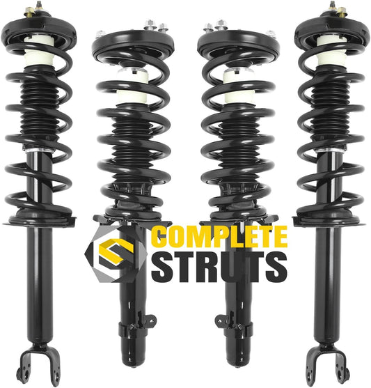 COMPLETESTRUTS - Front & Rear Complete Strut Assemblies with Coil Springs Replacement for 2009-2014 Acura TSX - Set of 4