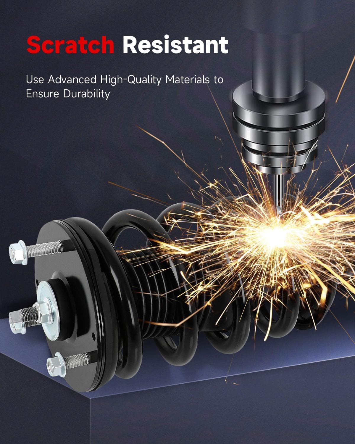 cciyu Front Complete Struts shock and Struts Fits for 2005 2006 2007 2008 2009 2010 2011 2012 2013 2014 2015 for Toyota Tacoma 271106 271105 Quick Struts Assembly -2PCS