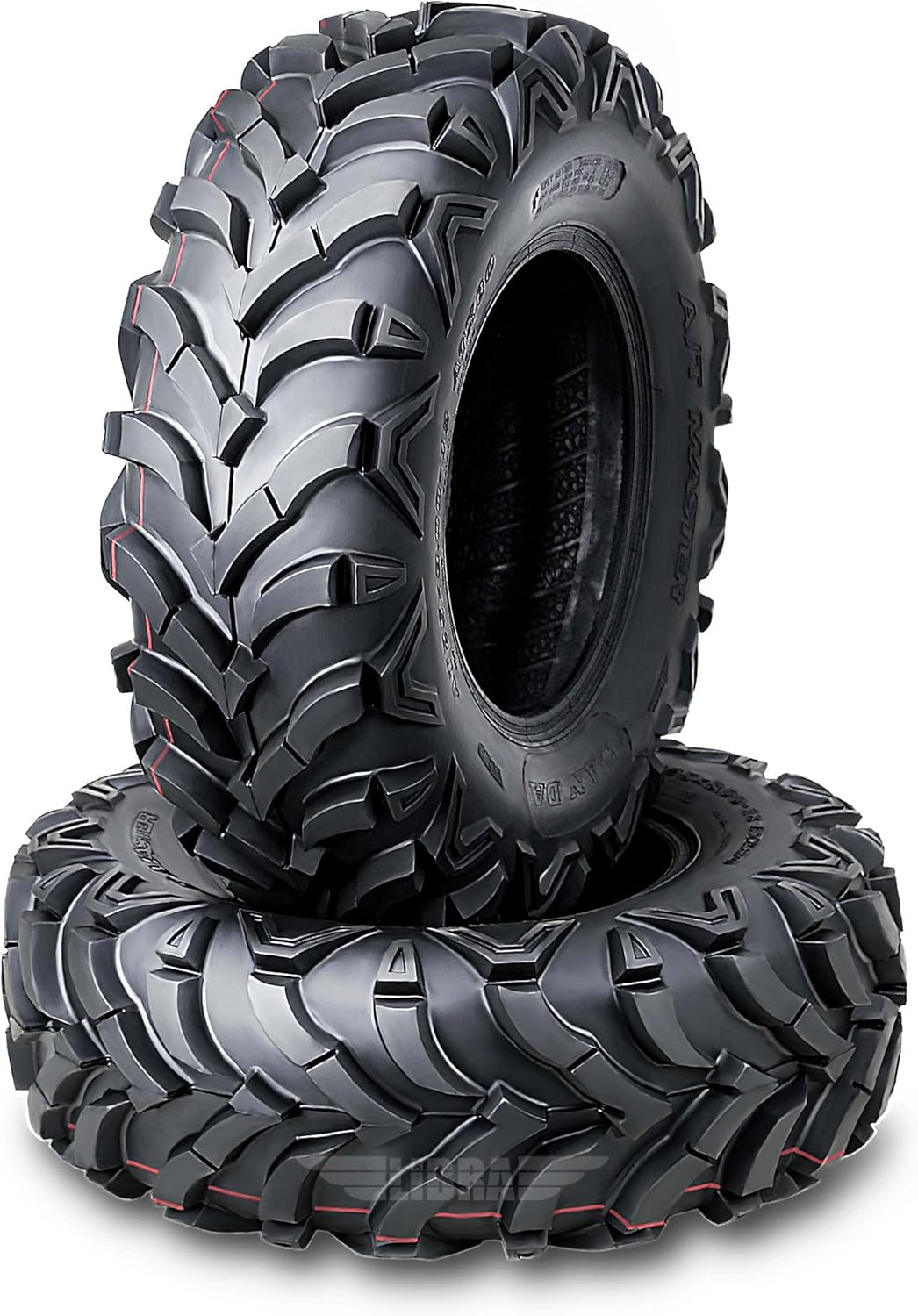 WANDA (Set 2) UTV ATV Tires 27x9-14 27x9x14 8-Ply Solid Mud 20mm tread