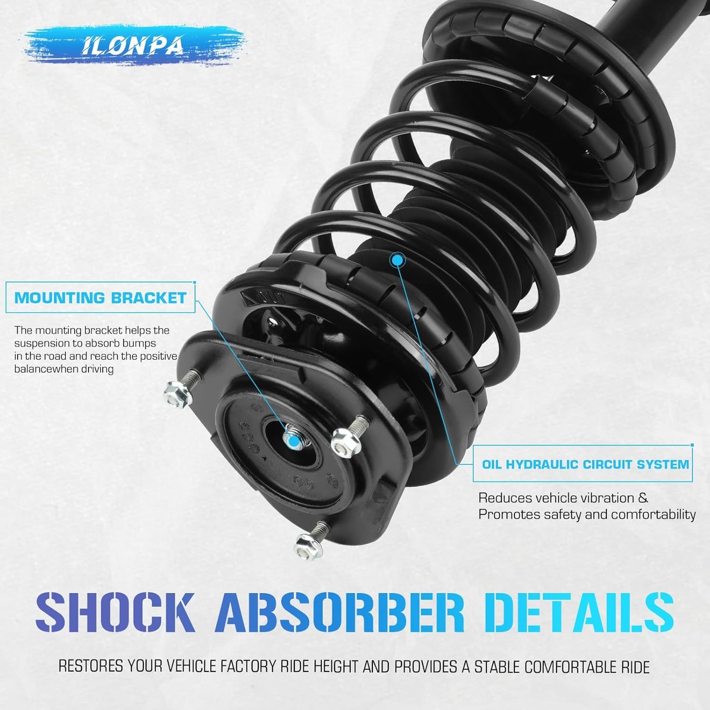 271951R 271952L Front Struts w/Coil Springs for 1993-2002 Toyota Corolla (Sedan ONLY) / 1998-2002 Chevrolet Prizm / 1993-1997 Geo Prizm, Shock Absorbers Assemblies Suspensions 94 95 96 99 00 01