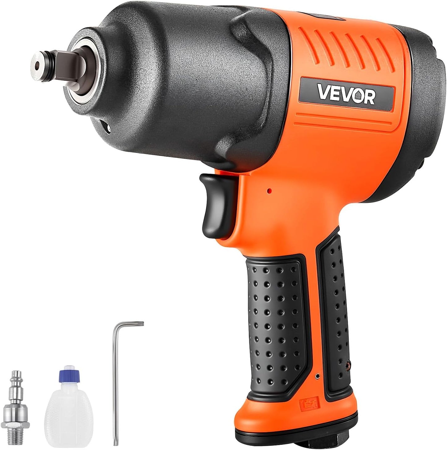 VEVOR 1/2-Inch Air Impact Wrench, Up to 738 ft-lbs Nut-busting Torque, Stubby Size & Lightweight Pneumatic Impact Gun for Auto Repairs and Maintenance