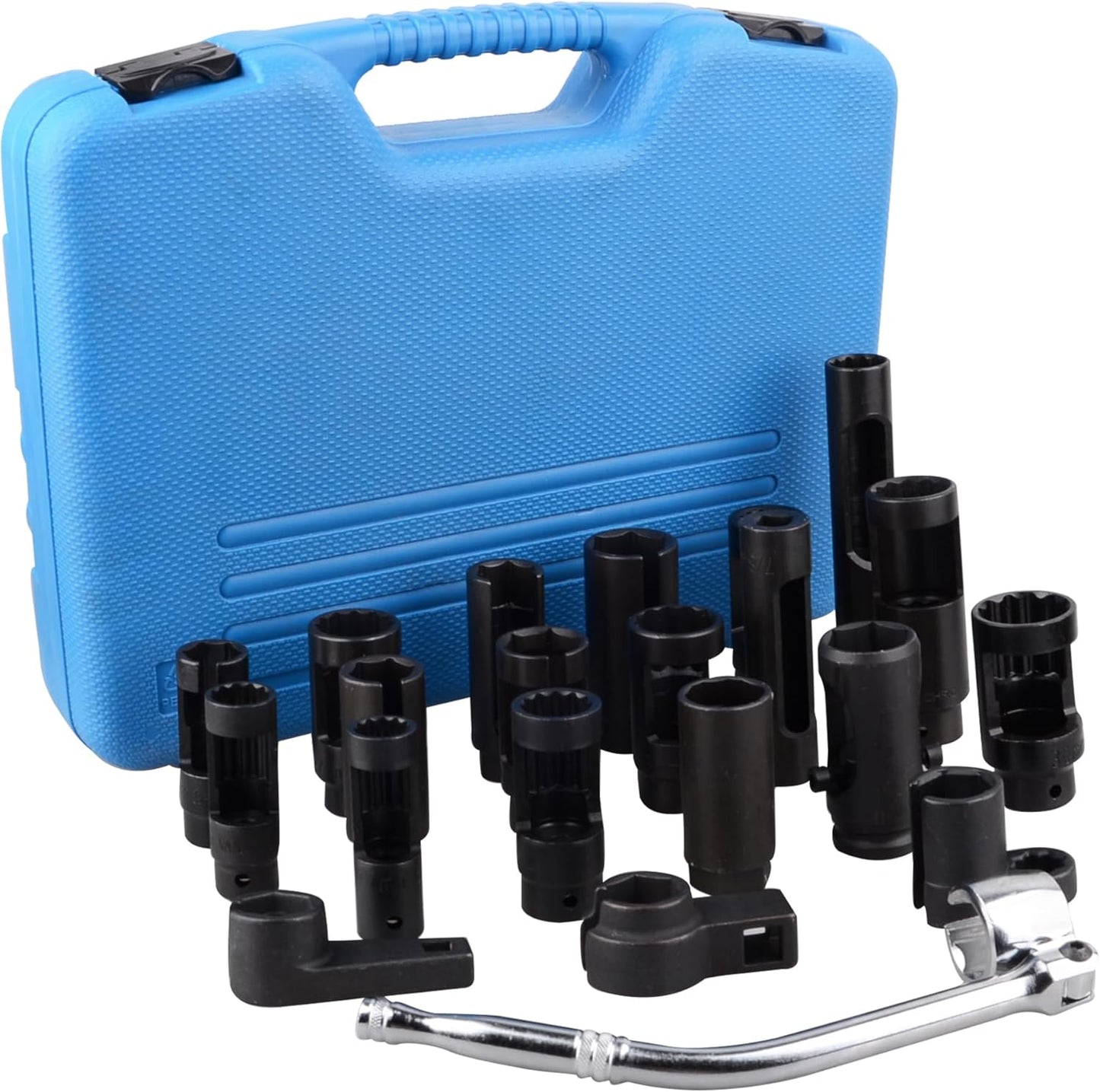 21pcs Oxygen Sensor Socket Set, Oil Pressure Sending Unit Socket Set O2 Sensor Removal Socket Fit for Auto Truck Car