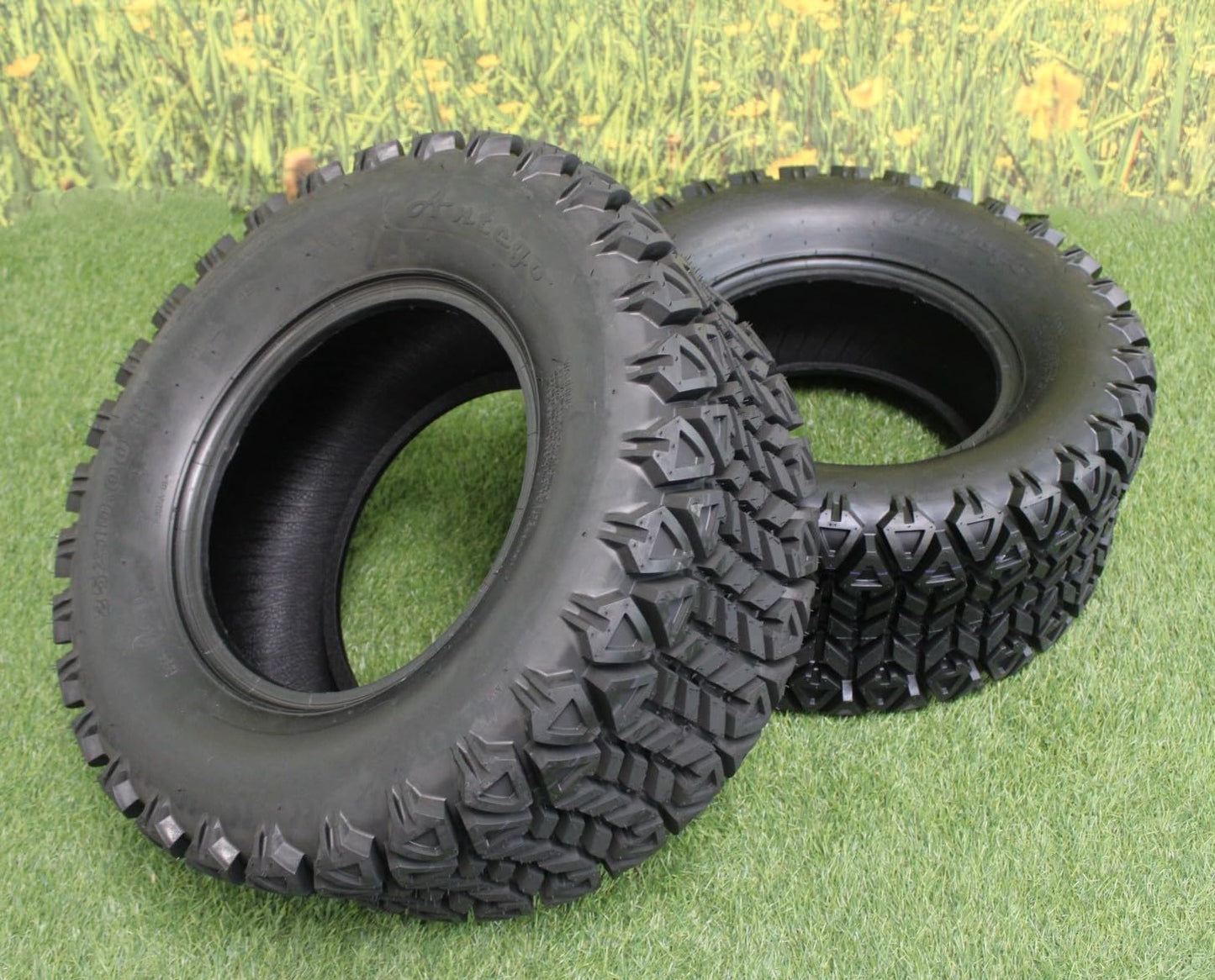 (Set of 2) 25x10.00-12 for Kubota RTV's 900, 1100 & 1140 UTV's Tires 6 Ply ATW-045