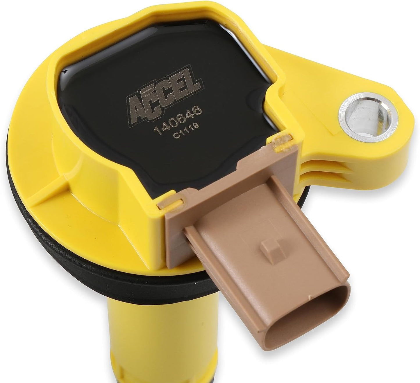 ACCEL 140646 SuperCoil Ignition Coil - Yellow - Individual (3-Pin)