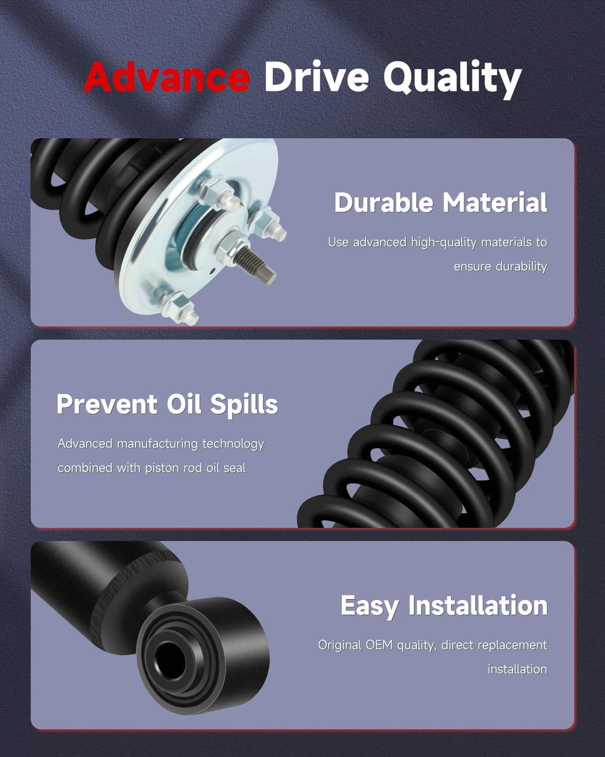 cciyu Struts Complete Struts Spring for 2005-2014 for Nissan Frontier Struts Shocks for 171102 Front Struts