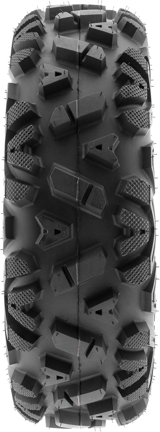 Set of 4 SunF 25x8-12 25x10-12 ATV UTV Tires 6 PR Tubeless A033 POWER I [Bundle] - TWO 25x8x12 Front & TWO 25x10x12 Rear