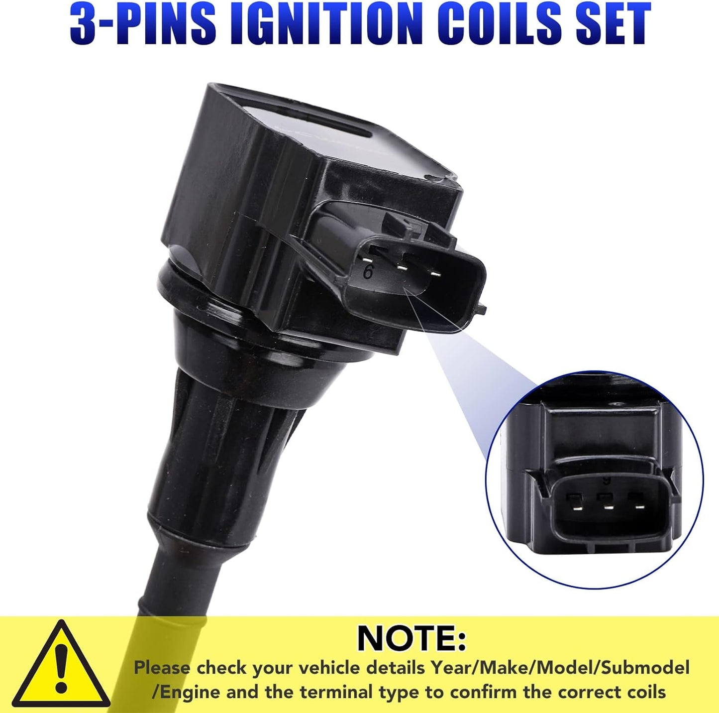 Set of 4 Ignition Coil Pack and Spark Plugs Fits for 2.5 L4 Nissan Altima Sentra 2002 2003 2004 2005 2006 2.5l Replaces UF350 C1398