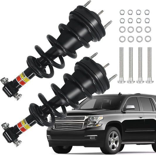 2Pcs Front Struts Shock Assembly Absorber Magnetic w/Electronic Suspension Compatible With 2007-2014 Cadillac Escalade Chevy Suburban Tahoe GMC Yukon XL Sierra 1500 Replace 19353951 580-435