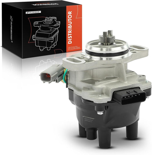 A-Premium Ignition Distributor with Cap and Rotor Compatible with Nissan Sentra 1995-1999, 200SX 1995-1998, 1.6L