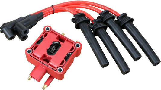 AIP Electronics Dragon FIRE Performance Power Pack Kit Direct Fit Ignition Coil Huge 10mm Plug Wires Compatible with 2002-2008 Mini Cooper & Cooper S 1.6L L4 Replaces GN10142 54058 OEM Fit Kit-1124