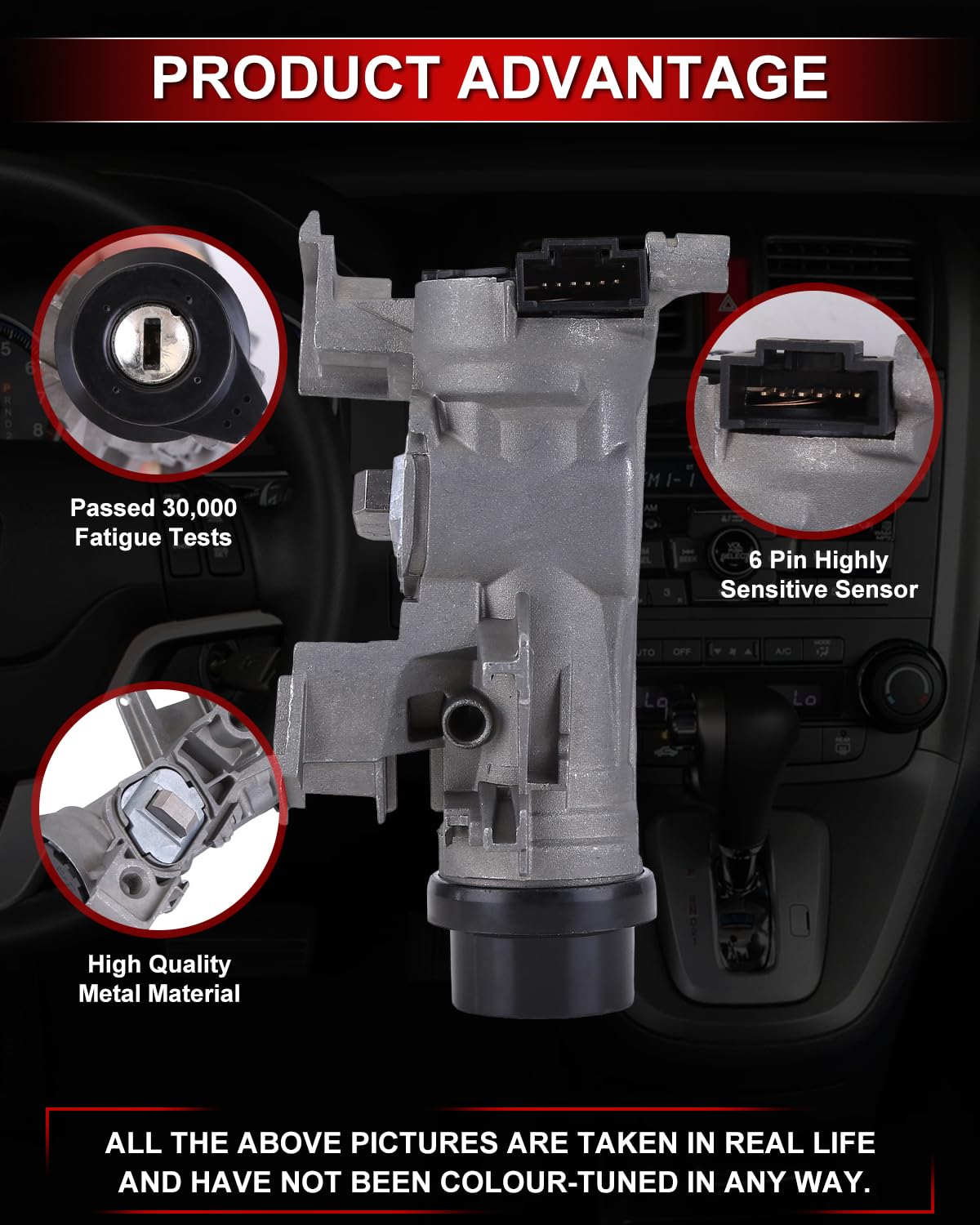 1K0905851B Ignition Switch Lock Cylinder Assembly for 2012-2019 Passat &amp; 2005-2018 Je-TTA &amp; 2014-2019 Golf &amp; 2006-2009 Rabbit &amp; 2009-2019 Tiguan W\/Intelligent Key Shell Replace ILA740, 1131NC12919