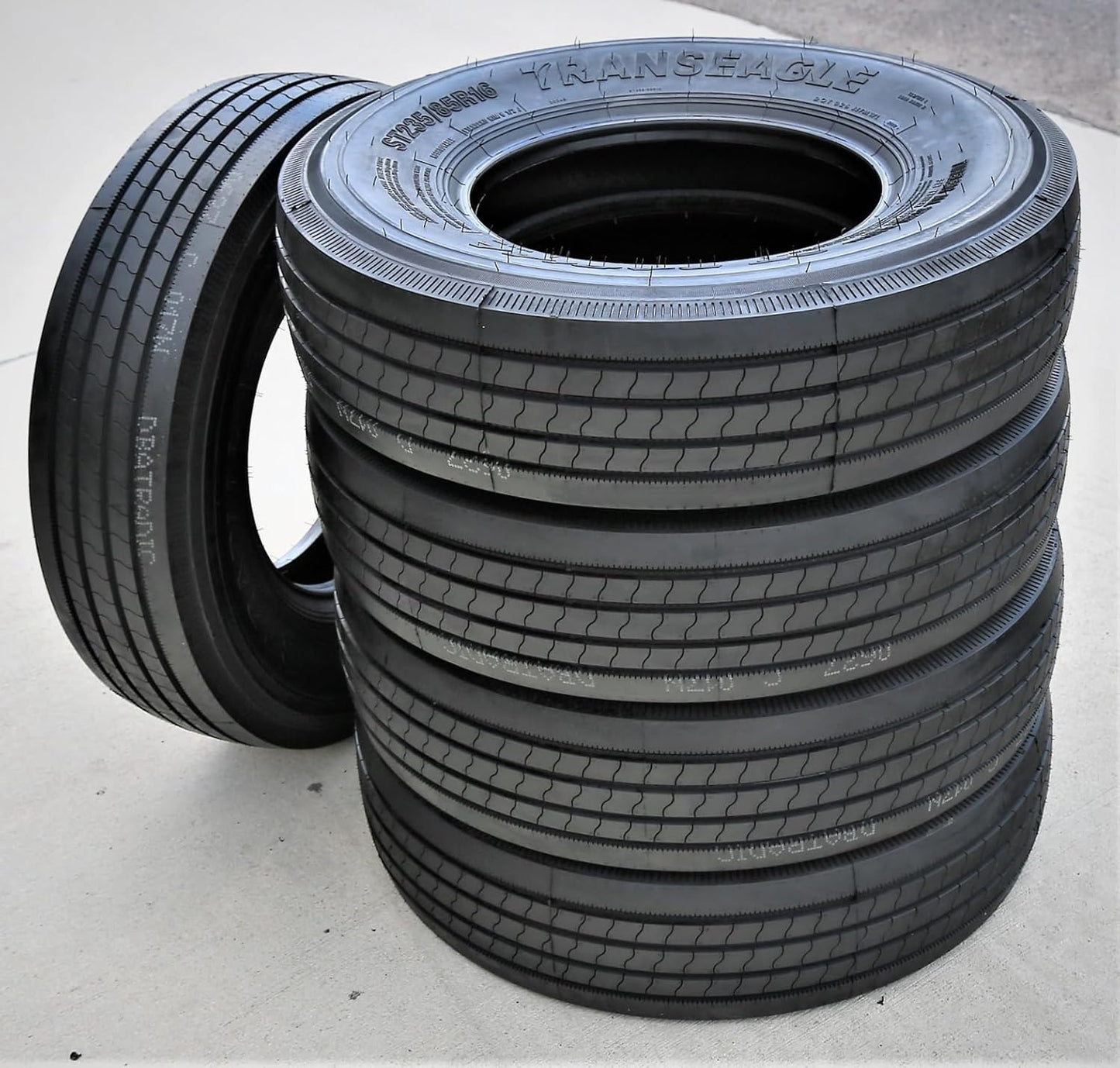 Set of 2 (TWO) Transeagle ST Radial All Steel Heavy Duty Premium Trailer Radial Tires-ST235/85R16 235/85/16 235/85-16 133/128L Load Range H LRH 16-Ply BSW Black Side Wall