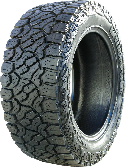 Venom Power Trail Hunter ATX A/T All-Terrain Off-Road Light Truck Radial Tire-33X12.50R22LT 33X12.50X22 33X12.50-22 109R Load Range E LRE 10-Ply BSW Black Side Wall