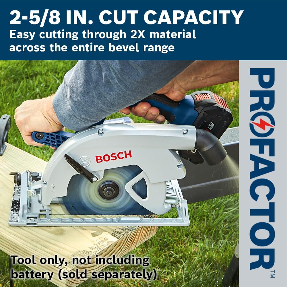 BOSCH GKS18V-26LN PROFACTOR™ 18V 7-1/4 In. Blade-Left Circular Saw (Bare Tool)