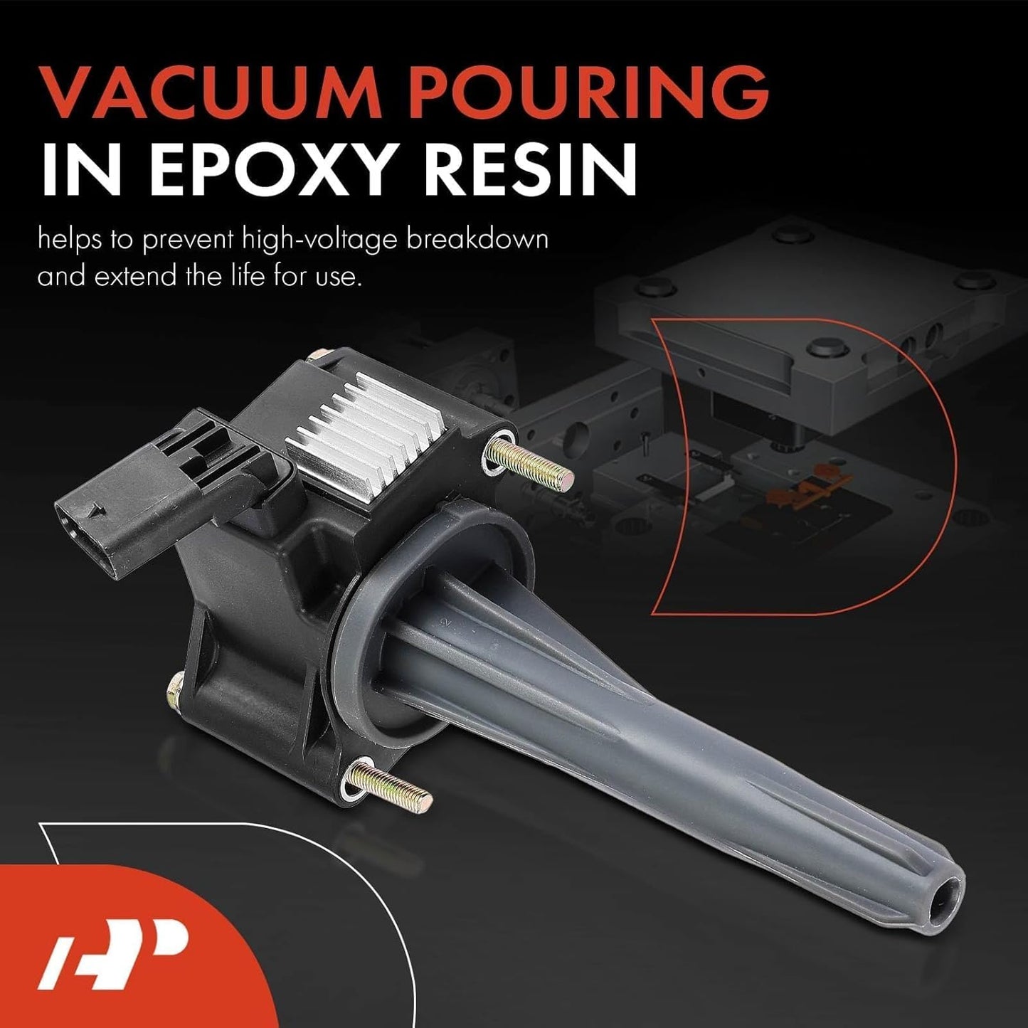 A-Premium Engine Ignition Coil Pack Compatible with Chevrolet Silverado 1500 2019-2020 & GMC Sierra 1500 2020-2021 & Cadillac CT4 2020-2021, 2.7L, Replace# 12698943