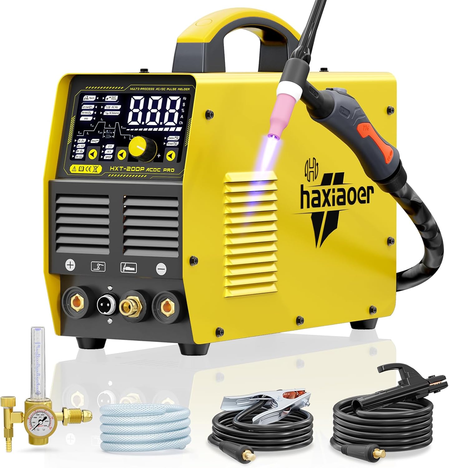 WP-17V TIG Welding Torch - Lift TIG Torch for Stick/MIG Welder Machines - 10FT Cable with 10-25mm² Quick Connector & 35-50mm² Adapter - Includes Holster & Complete Accessory Kit