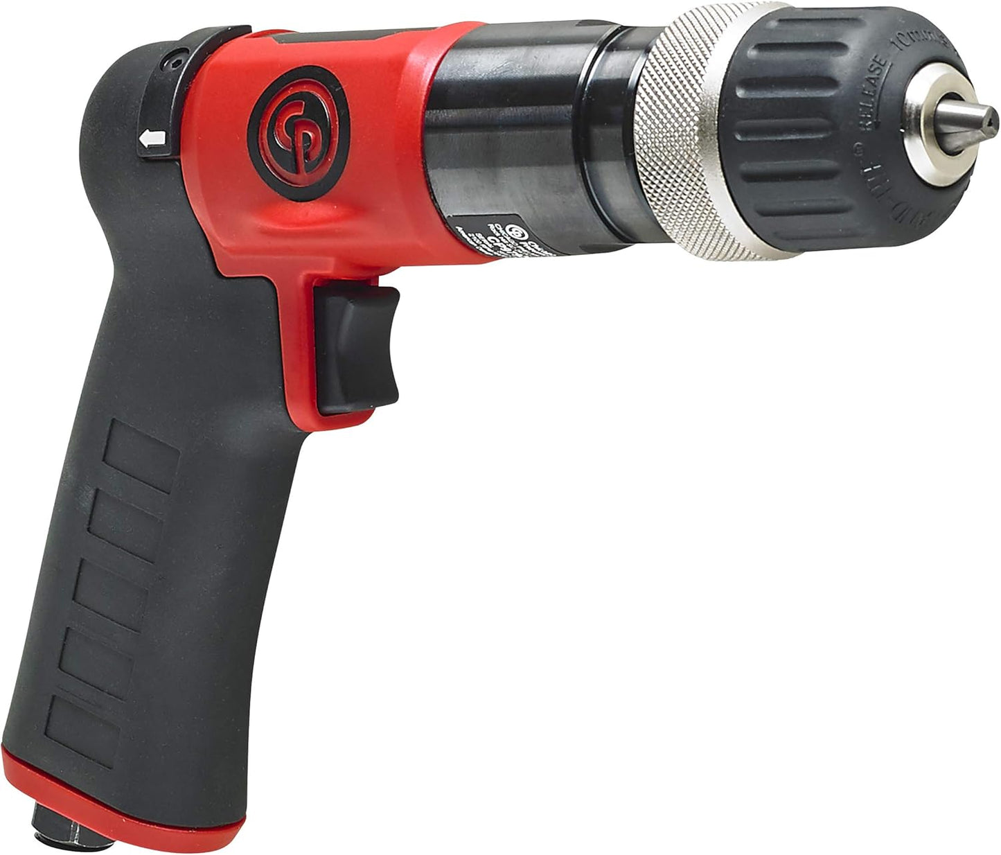 Chicago Pneumatic CP9287C - Air Power Drill, 3/8 Inch (10 mm), Keyless Chuck, Pistol Handle, 0.62 HP / 460 W, Stall Torque 4.1 ft. lbf / 5.5 NM, 3000 RPM, Hand Drill, Power Tools & Home Improvement