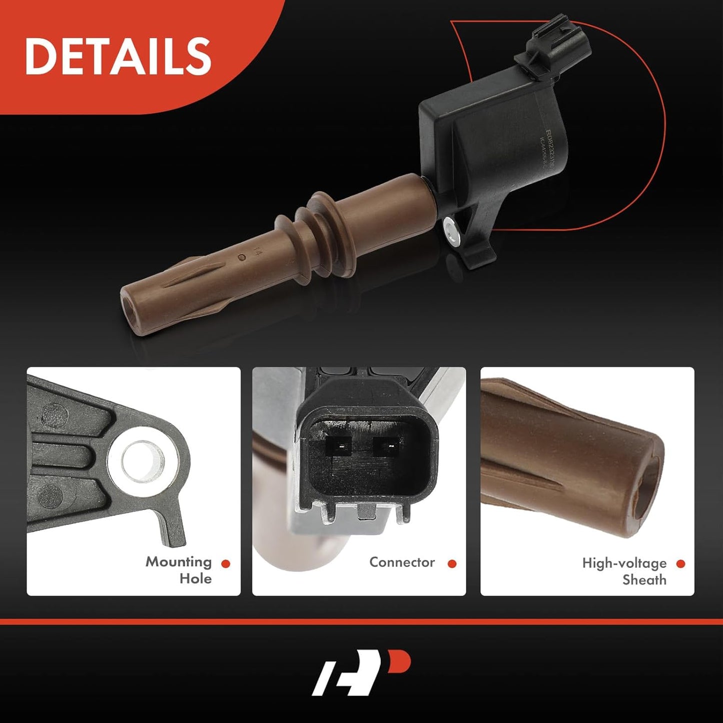 A-Premium 8PCS Ignition Coil Packs Compatible with Ford, Lincoln & Mercury Vehicles - V8 4.6L 5.4L 6.7L 7.3L - Expedition 2008-2014, Explorer 2008-2010, F-Series 2008-2019, Navigator 2008-2014