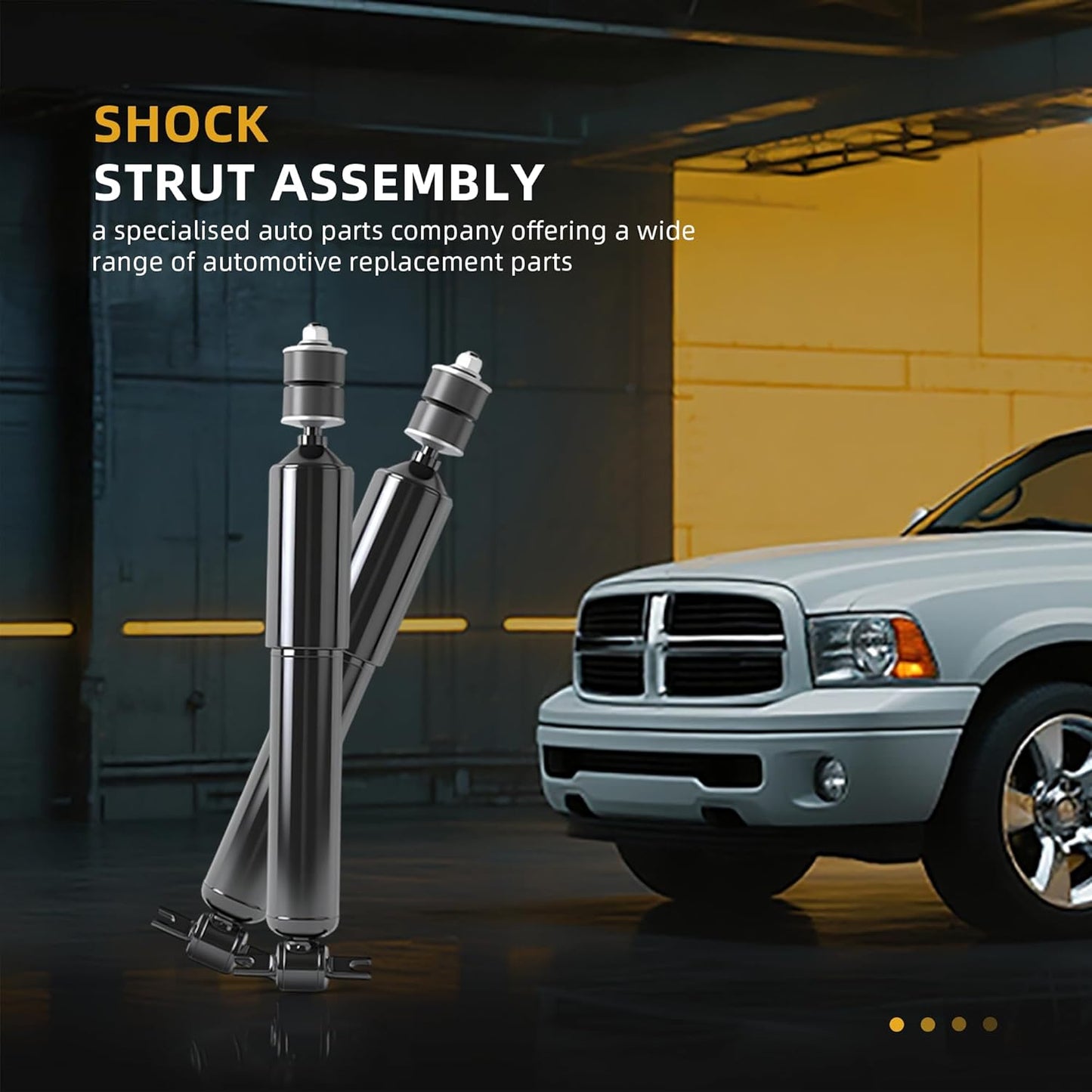 2PCS G63958 Front Suspension Shock Absorbers Struts, For Dodge Ram 1500 2002-2008#3.7L/4.7L/5.7L/5.9L#V6 V8#OE 911186, 565126, 37206, 344398, 341638, 311120, 81933, 34514, 32390