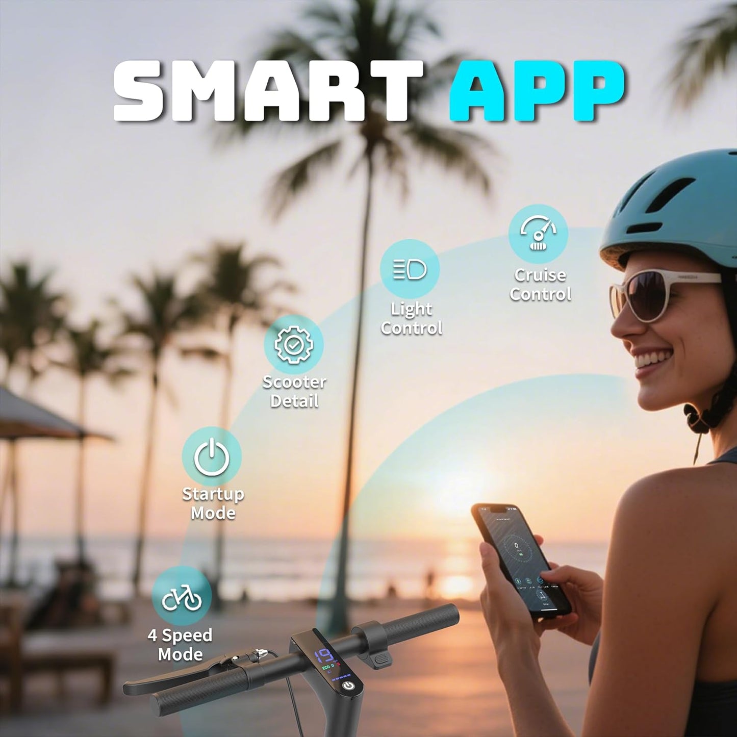 WERHY Electric Scooter with Seat & Basket, 350W Motor, 8.5'' Solid Tires, Top Speed 19mph, Max 16/27 Miles Ranges, Foldable E-Scooter with Suspension, Digital Display