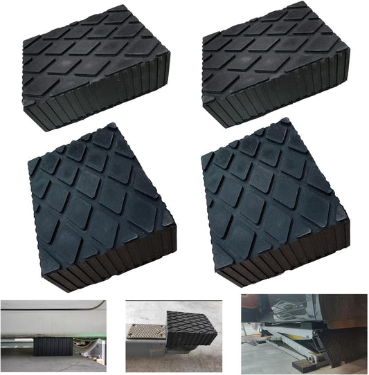 4 Pure Solid Universal Rubber Lift Pads, Used for car Lifts, Jacks, Frames 6-3/8" x 4-3/4" x 2" (160mm x 120mm x 50mm)