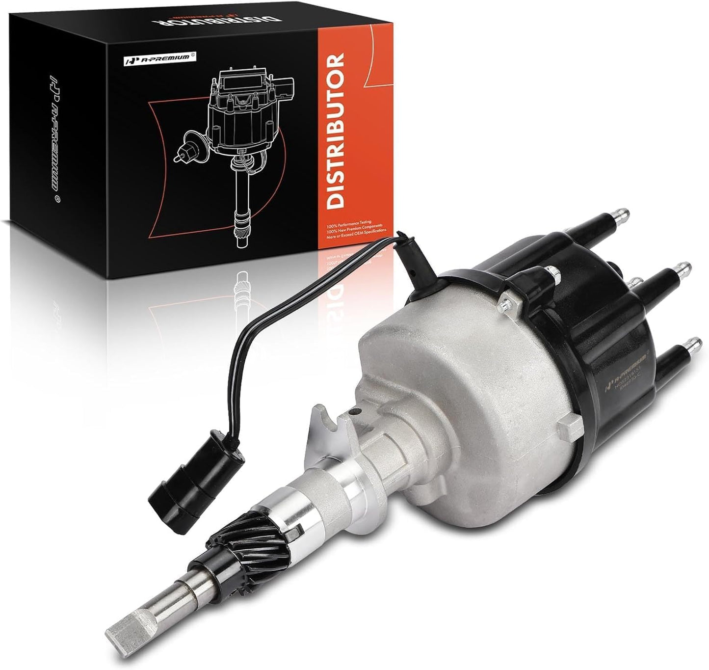 A-Premium Ignition Distributor with Cap and Rotor Compatible with Jeep Grand Cherokee, Cherokee 1994-1997, Wrangler 1994-1995 1997, 4.0L